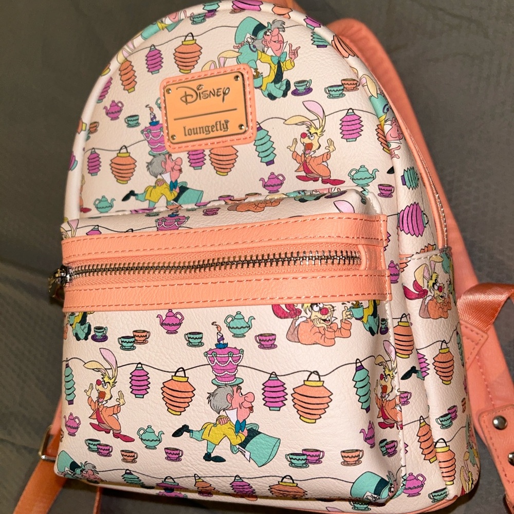 Loungefly Alice in Wonderland Tea Party Mini Backpack